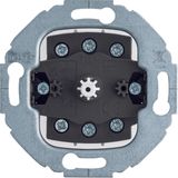 Group spring-return push-button 2p, with neutral-pos., Serie 1930/Glas