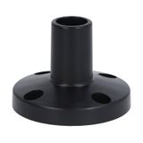 Fixing base for horizontal surface, black plastic. For Ø50mm signal towers