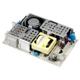 RPD-65C switching power supply, open-frame, 60W, 12V, 5V, MEAN WELL