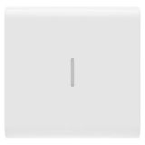 REPLACEABLE BUTTON KEY FOR AXIAL COMMANDS - WITH DIFFUSER - 2 MODULES - GLOSSY WHITE - CHORUSMART