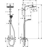 Crometta E 240 Shower system with mixer