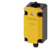 Basic switch without actuator head, metal enclosure, M12 plug, EN50041, ASIsafe