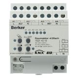Room actuator 4/2gang 16 A NO contact, manual, status