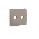 COVER PLATE FOR R - TV SOCKETS PLATINUM