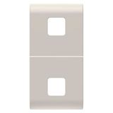 REPLACEABLE BUTTON KEY FOR AXIAL COMMANDS - TO BE COMPLETED WITH 2 LENS - 1 MODULE - SATIN NATURAL BEIGE - CHORUSMART