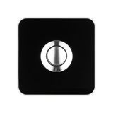 Ring button square Piccolo Piazza ws Black