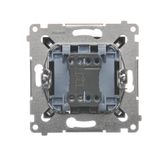 IP54 double socket outlet with earthing - white flap, white, 16A