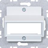 Central plate for RDM single module, A.x/C.x/S.x/B.x/Q.x/K.x matte white