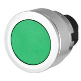 Push-button, flush-mount,  maintained, green