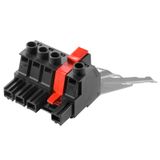 PCB plug-in connector, female plug, 10.16 mm, Number of poles: 3, 180°, Clamping yoke connection, Clamping range, max. : 16 mm²