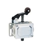Metal limit switch, PL series, roller centre push lever. Contacts 2NC. IP40