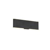 Conchita LED wall lamp 22 cm matt black rechargeable