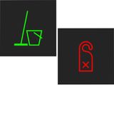 Two-colour foil for LED signal insert, with symbol, A.x/C.x