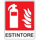 Fire sign - Al - Dimensions: 250x310 mm