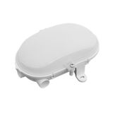 OVAL-7040T/M, LED, 5W, low voltage 12V/24V, 4000K, 580lm, white-polypropylene, cover red-polycarbonate, IP44, IK10, signal lamp