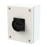 P3 Main switch, 80 A,Surface mounting, 4 pole, Form SE, Black, Door co