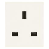 2P+E 13A English outlet white