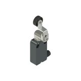 Modular prewired switch with adjustable shaped metal revolving lever diam. 20 roller