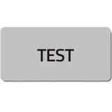 Adhesive label "TEST"