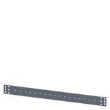 SIVACON, Universal holder for 19 components, f. cable channel, DIN, C rail, 1 HU, zinc-plated