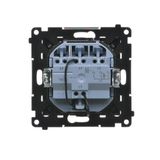 Single IEC antenna socket - male terminal, (module), Simon 24, IP20, graphite mat