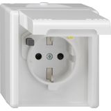 RCD-prot.sock. 30 mA HC + SH WP SM p.white