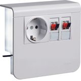 acc.box SL20055 socket+2 loudsp tw