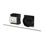P3 Main switch, 80 A,Rear mounting, 3 pole, Form M4/SVB, Black, Door c