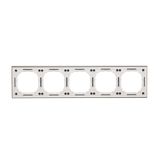 "Light" push button with LED indicator light, 10AX, matt aluminum