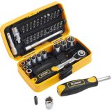 Socket wrench set Ironside 38-piece + bits