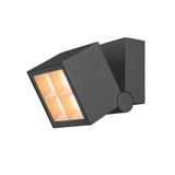 S-CUBE, wall and ceiling-mounted light, 2700/3000K, 15W, PHASE, 80°, anthracite