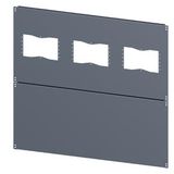 SIVACON, floor, with cut-outs for flanges, IPXX, D: 1000 mm, W: 1000 mm