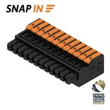 PCB plug-in connector, female plug, Pitch in mm (P): 5.00 mm, Number of poles: 12, 180°, Box