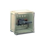 FS 3x160A disconnector in ecnlosure - Black handle