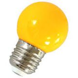 LED G45 E-27 230V 1W  YELLOW PCV SPECTRUM