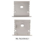 End cap with hole for AE, silver color, 1pc