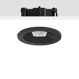 TURIA L, 5,2 W, 220 lm, 765, black, on/off Recessed ceiling luminaires