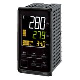 Temp. controller, PRO, 1/8 DIN (96x48mm), 1x0/4-20 mA curr. OUT/1 x 12 VDC pulse OUT, 4 AUX,  EVT. I/P 6, SSR fail.det./1-PH, Transf. OUT, 100...240 VAC E5EC3072C