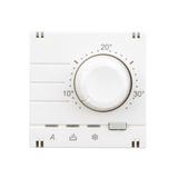 Analog thermostat - top part, heating/cooling, white