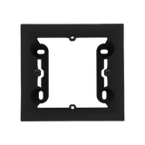 Single surface mounted box, black matt