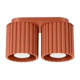 Ceiling lamp AURA 2 red ochra GU10