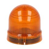 Blinking or steady light module. Ø62mm. BA15D fitting, orange, 12...48VAC/DC