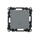 Single switch with backlight LED, 10AX, graphite mat