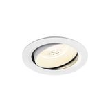 NUMINOS© MOVE XL, recessed CL 4000K, 55ø, IP20, round, wh