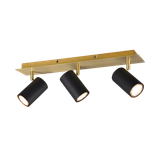 Marley spotlight 3-pc GU10 black/gold