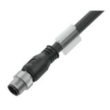 Sensor-actuator Cable, M12, Number of poles: 4, 15 m, pin, straight, L