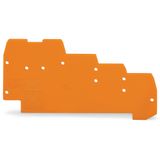 End and intermediate plate 1 mm thick for quadruple-deck terminal bloc