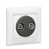 SOCKET TV/FM STAR 862MHZ WHITE