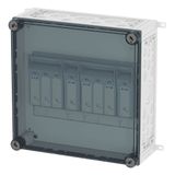 NH individual enclosure 2x XNH00, 3-pole+1-pole, incl. finger-protecti