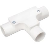 inspection tee, halogenfree, white